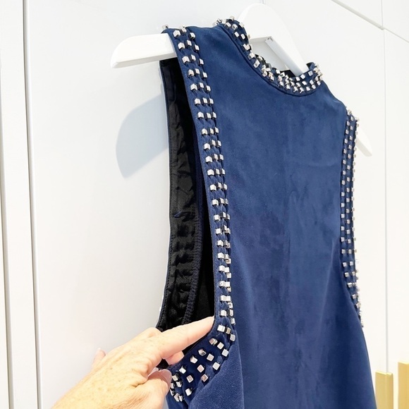 faux Suede Studded mini dress - Picture 5 of 11